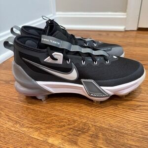 Nike Force Zoom Trout 9‎ Dragon Black Gray Baseball Cleats FB2906-001, Men's 7.5